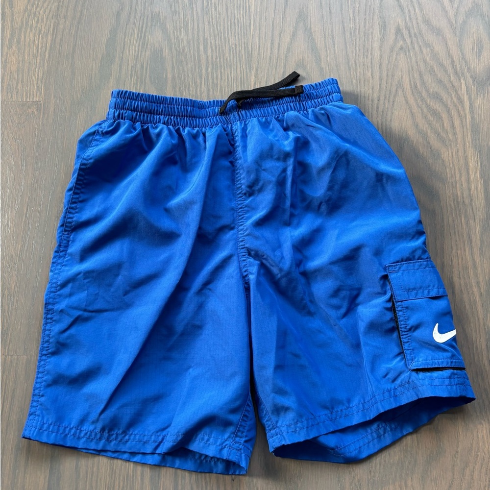 Nike Royal Blue Boys Athletic Cargo Swim Shorts